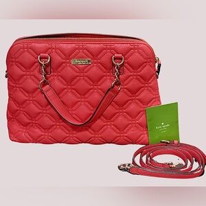 Kate Spade Coral Quilted Satchel